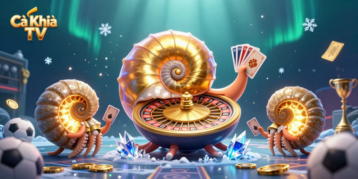 Engage in thrilling sports betting action with Cà Khịa TV featuring a dynamic nautilus roulette wheel.