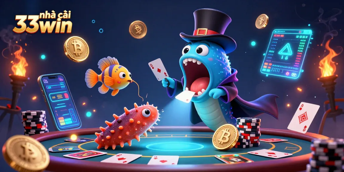 Engage with nhà cái 33win for thrilling card tricks and crypto magic in a vibrant underwater casino.