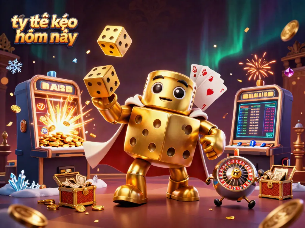 Join the action with the thrilling tỷ lệ kèo nhà cái hôm nay showcased in a vibrant 3D illustration.