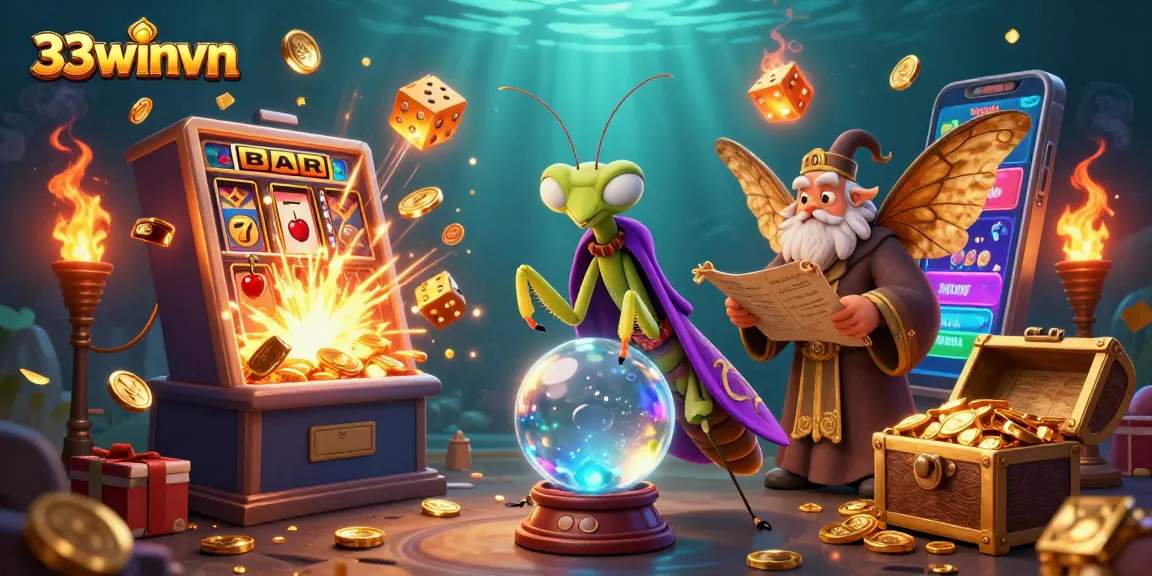 Experience excitement with 33winvn’s vibrant jackpot explosion, featuring dynamic casino elements.