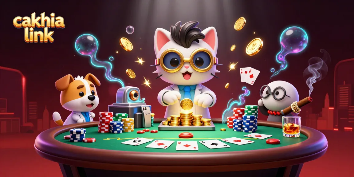 Experience excitement with cakhia link as the mad scientist cat creates gold coins in a dynamic casino atmosphere.
