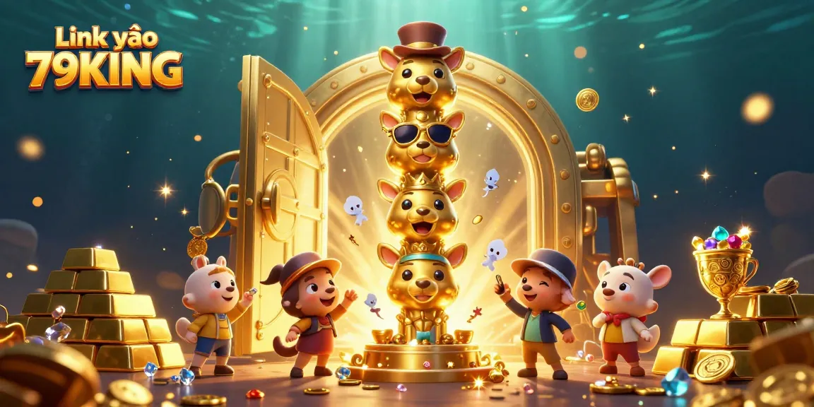 Experience thrilling gaming action with Link vào 79KING as a golden totem statue leads you to immense riches!