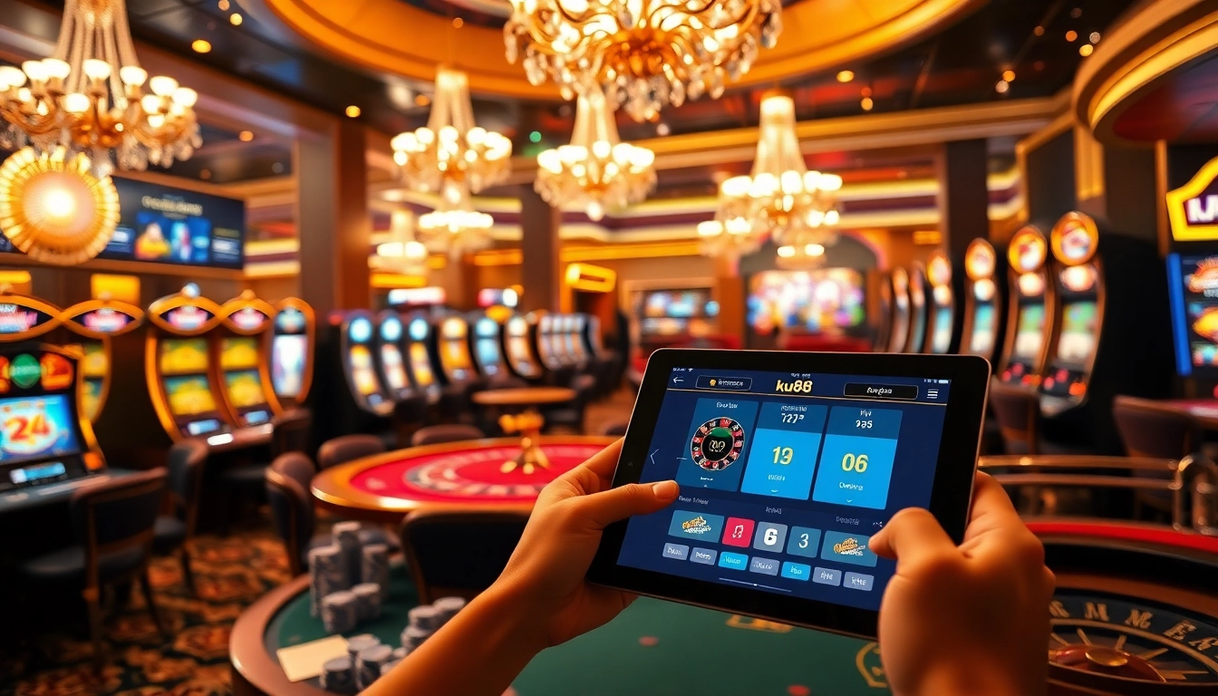 Experience the thrill of the ku88 app with vibrant casino tables and exciting gameplay.