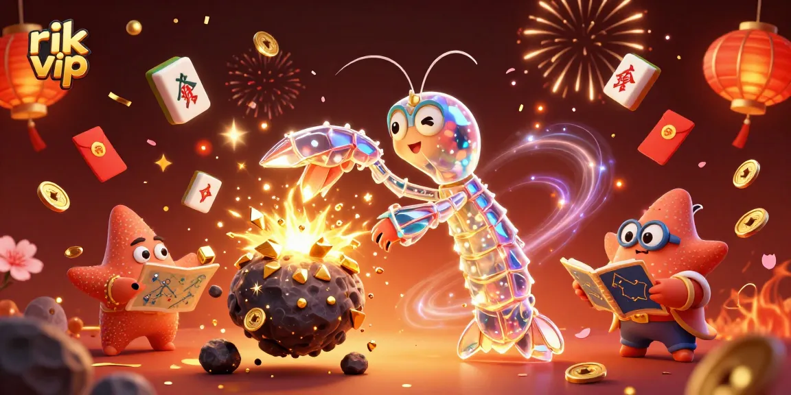 Play exciting games at rik vip with the galactic samurai and vibrant casino elements.