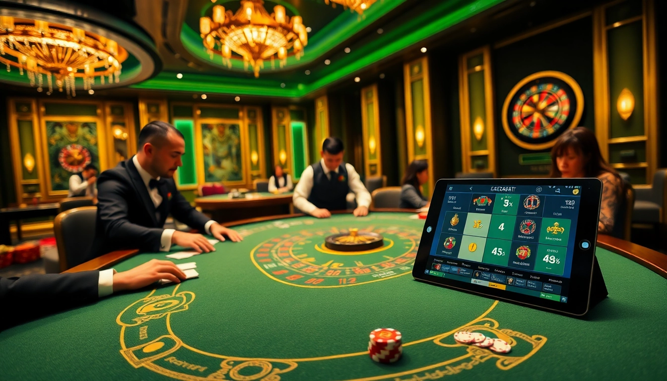 Engage in thrilling baccarat action at https://f1682.email/ with an elegant casino backdrop and professional croupiers.