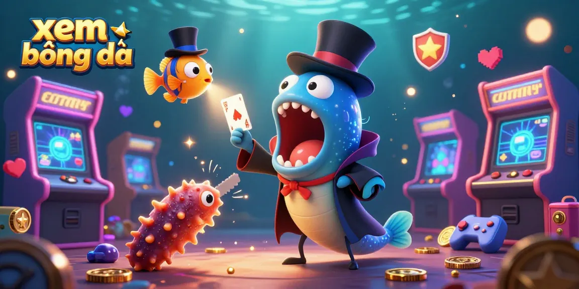 Win big while enjoying xem bóng đá with vibrant underwater characters and gaming elements.