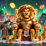 Play slots and win big at 33winn with fierce lion king, elephant advisor, and cheetah messenger
