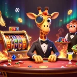 Engage in thrilling gameplay at Tai Go88 with a high-roller giraffe, monkey valet, and chameleon bartender.