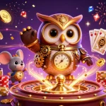 Engage in fast payout payid casino excitement with an ultra-detailed 3D illustration of whimsical characters.