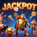 Engage in gaming mastery with gmnc, featuring exciting jackpot scenes and vibrant casino elements.