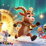 Experience the thrilling action at lương sơn tv's vibrant casino, where festive characters engage in playful gambling excitement.