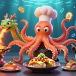 Experience the thrill of ok9 with a dynamic scene featuring vibrant characters and casino elements.