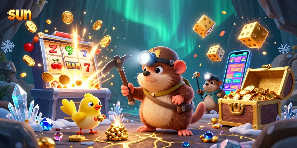 Engage with the vibrant sun-themed treasure hunting scene, showcasing dynamic casino elements.